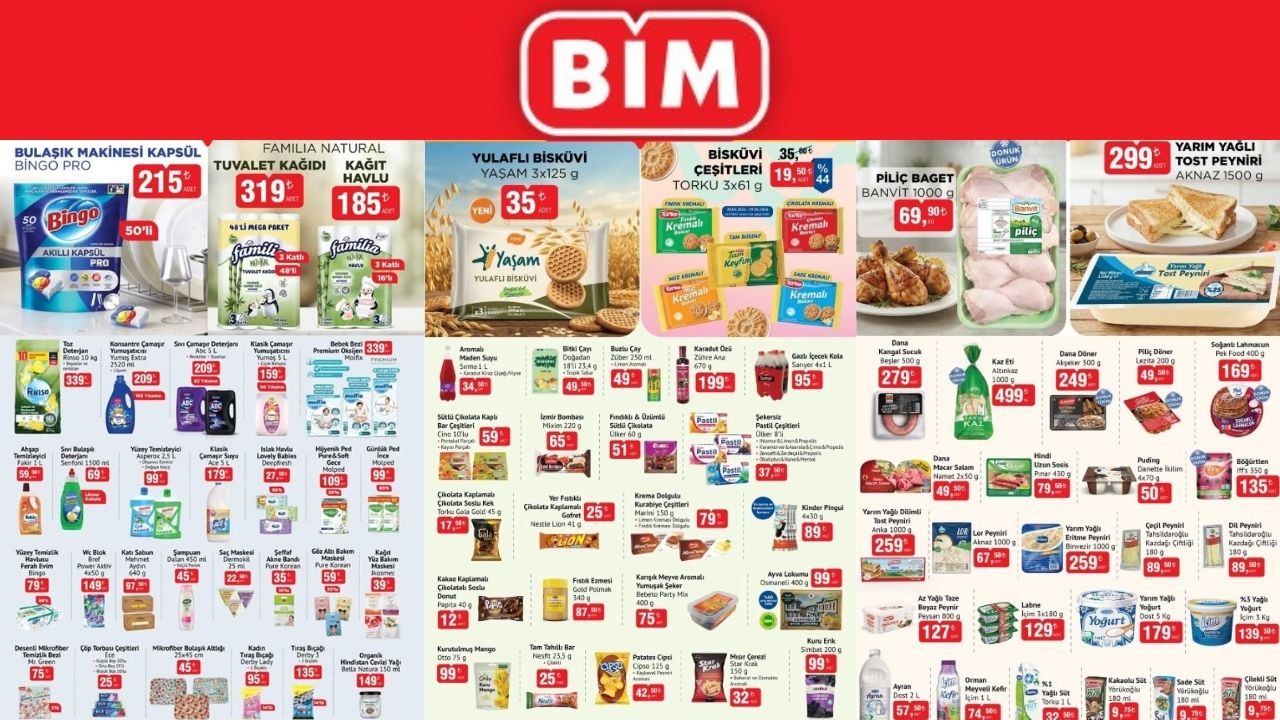 Mutfak ve Hijyende Büyük Hesaplaşma! BİM 20 Ocak Aktüel Kataloğuyla Etiketleri İndirdi